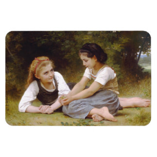 Imán Les Noisettes: Jóvenes Chicas recogiendo hazellana