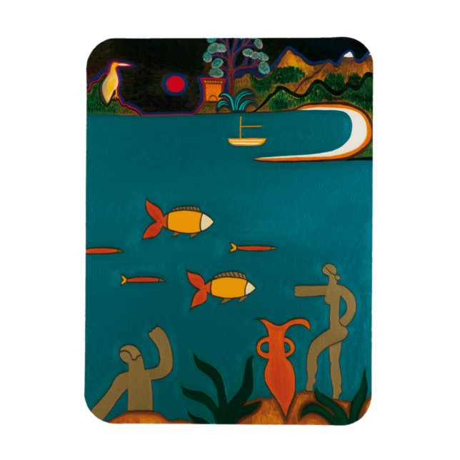 Imán Les Trésors Romaines au Fond de la Mer (Vertical)