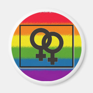 imán lesbiano del arco iris