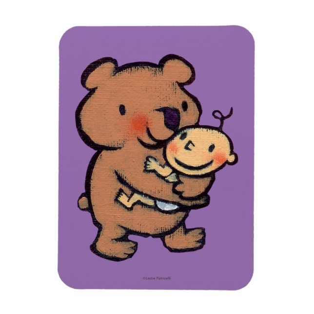 Imán Leslie Patricelli Big Brown Bear Hug (Vertical)