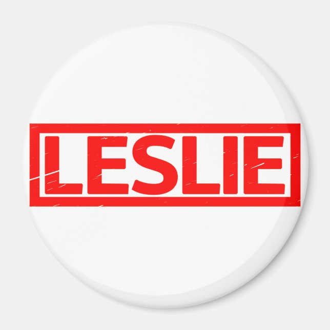 Imán Leslie Stamp (Frente)