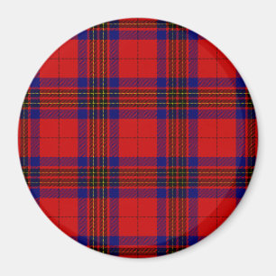 Imán Leslie tartan azul púrpura