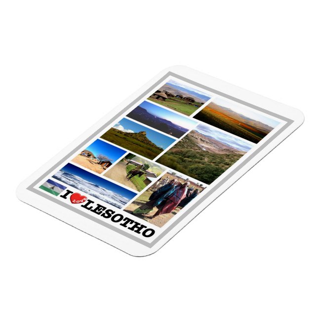 Imán Lesoto - I Love - (Lado Izquierdo)