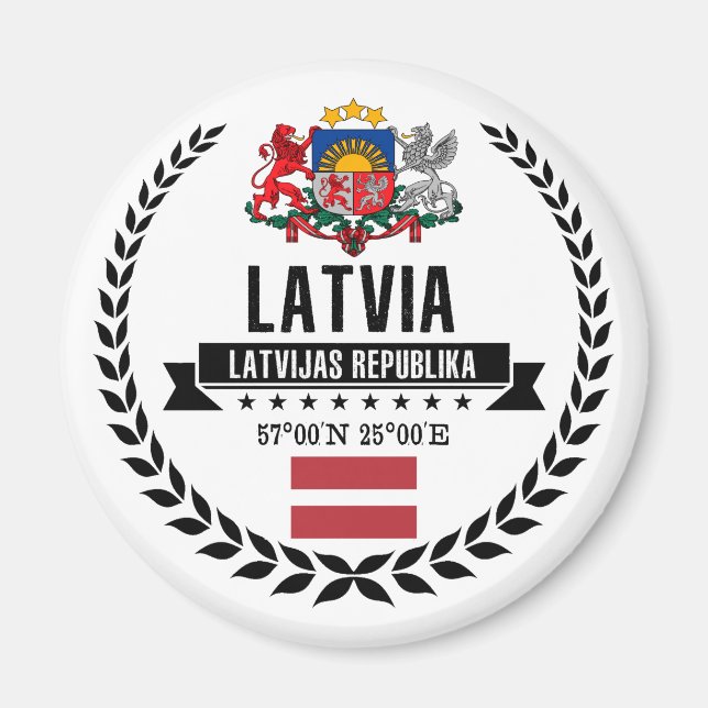 Imán Letonia (Frente)