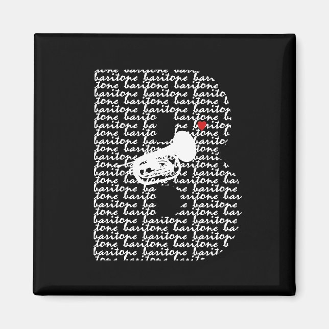 Imán Letra baritone B (Frente)