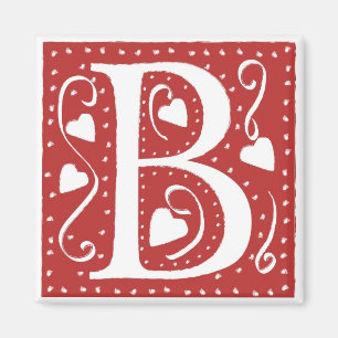 Imán Letra boda cardiaca B