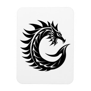 Imán Letra C de estilo dragón, alfabeto de dragón, mono