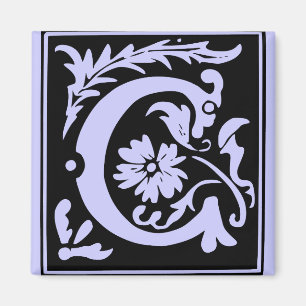 Imán Letra C monograma