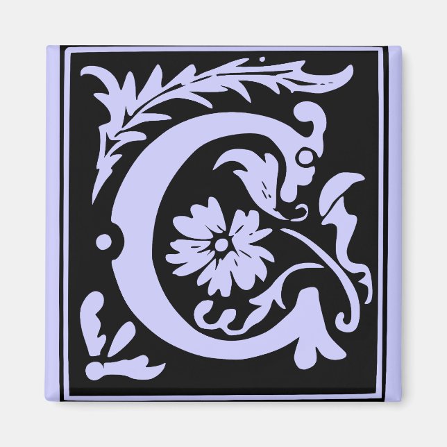 Imán Letra C monograma (Frente)