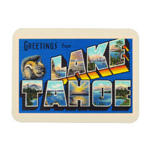 Imán Letra carta grande del lago Tahoe California