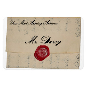 Imán Letra de amor de Sr. Darcy Regency