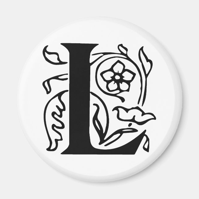 Imán Letra de grifo L (Frente)