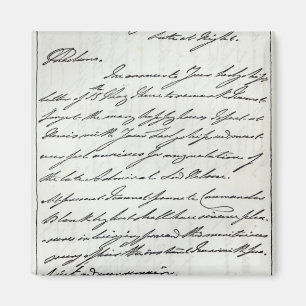Imán Letra de Guillermo IV a señora Nelson