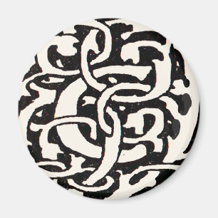 Imán Letra de Nouveau del arte del monograma C del