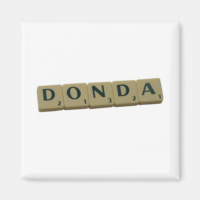 Imán Letra donda mosaicos (Frente)