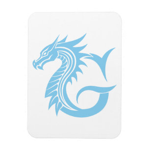 Imán Letra G de estilo dragón, alfabeto de dragón, mono