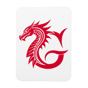 Imán Letra G de estilo dragón, alfabeto de dragón, mono