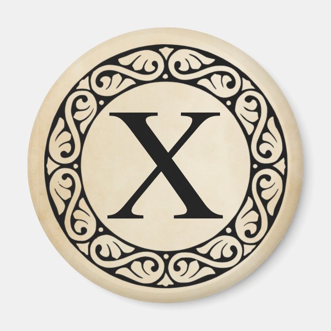 Imán Letra griega alfabeta chi (Frente)