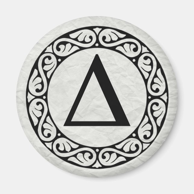 Imán Letra griega alfabeta delta (Frente)