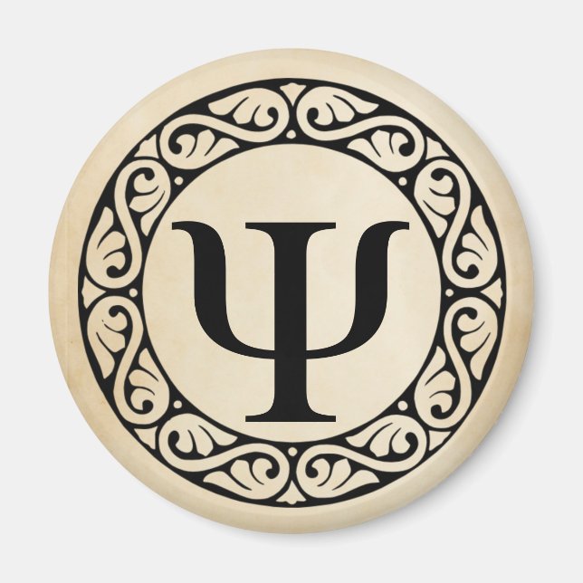 Imán Letra griega alfabeta psi (Frente)