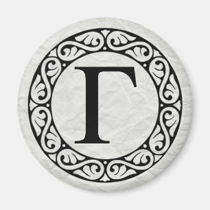 Imán Letra griega gamma alfabeta