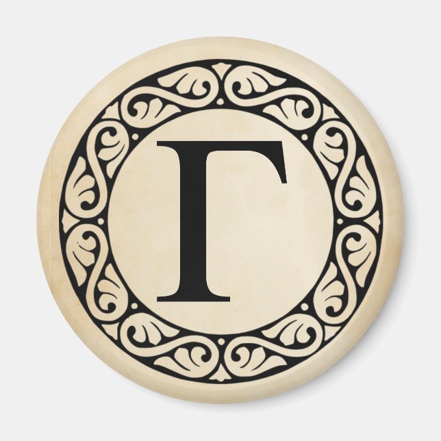 Imán Letra griega gamma alfabeta (Frente)