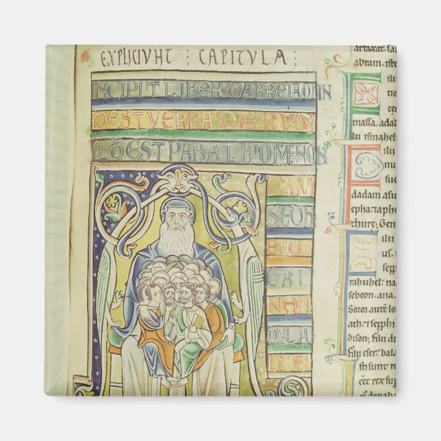 Imán Letra historiada 'A' que representa a generaciones (Frente)