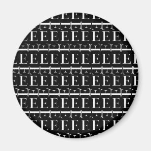 Imán Letra inicial monograma E