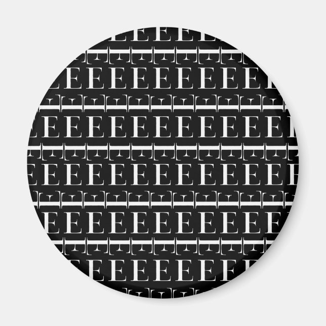 Imán Letra inicial monograma E (Frente)