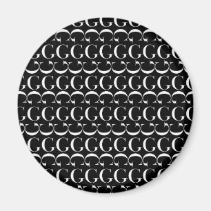 Imán Letra inicial monograma G