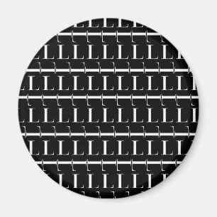 Imán Letra inicial monograma L