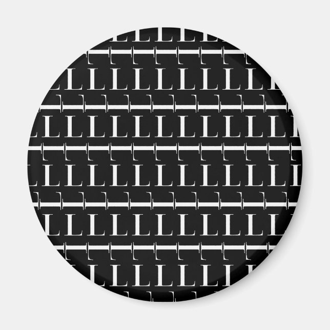 Imán Letra inicial monograma L (Frente)