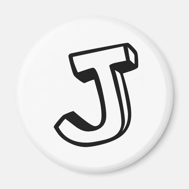 Imán Letra J (Frente)