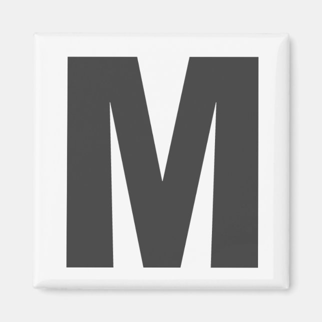 Imán letra “m " (Frente)