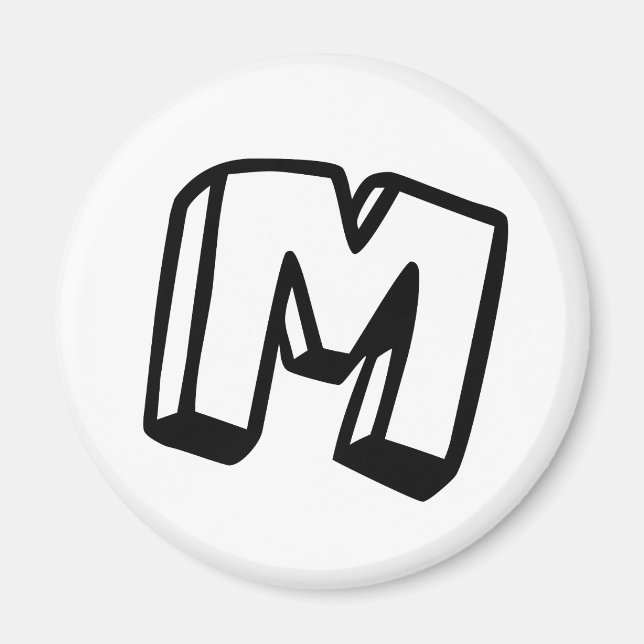 Imán Letra M (Frente)