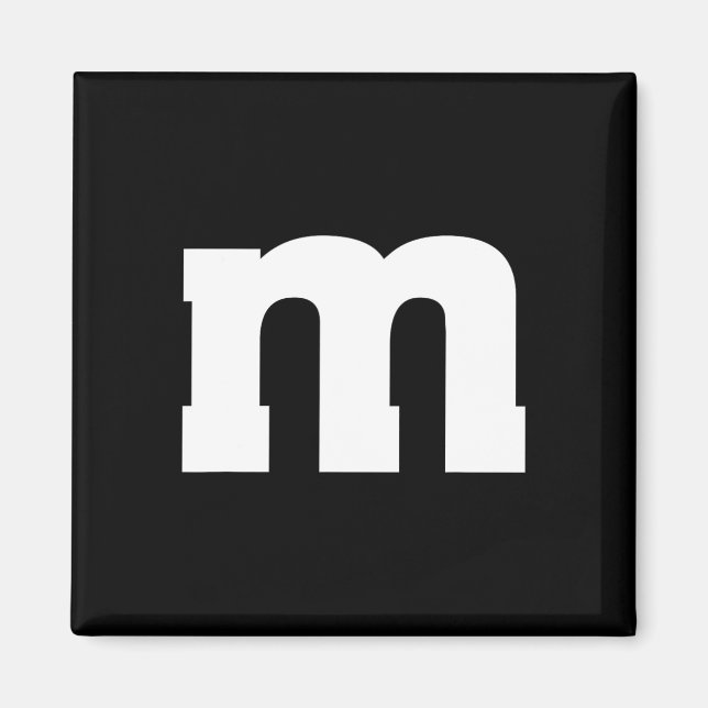 Imán Letra M mayúscula Alphabet (Frente)