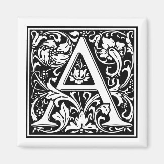 Imán Letra monográfica a estilo William Morris