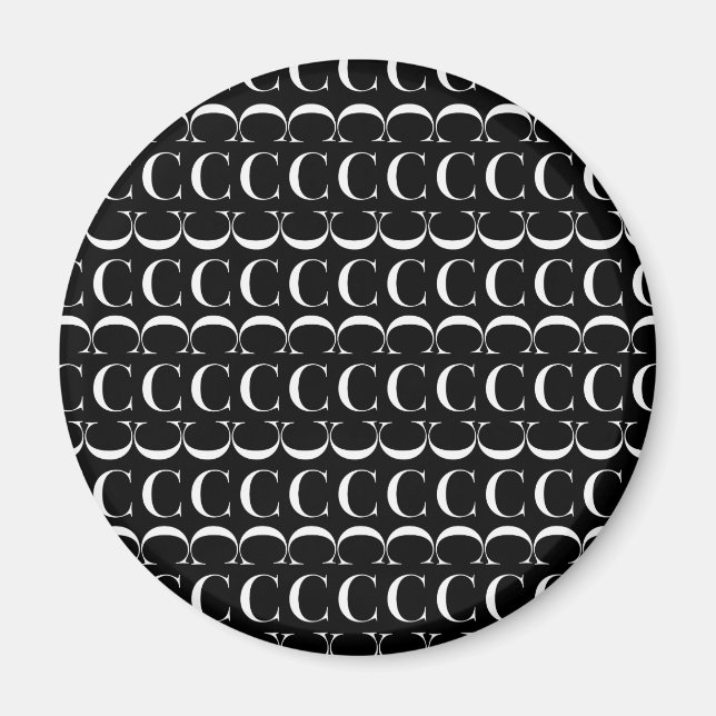 Imán Letra monográfica inicial C (Frente)