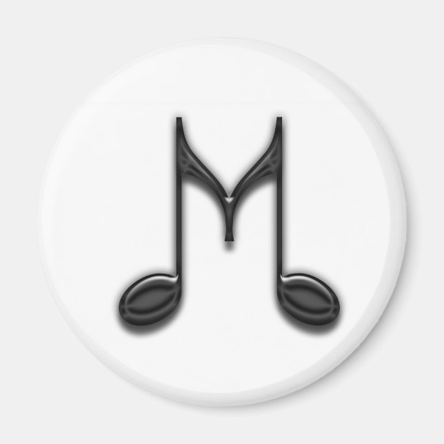 Imán Letra musical "M" (Frente)