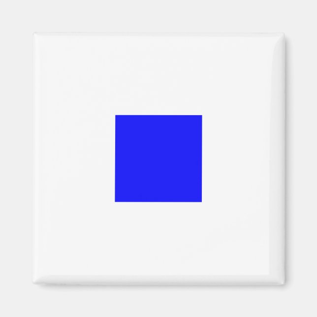 Imán Letra nautical Flag Alphabet Rótulo S (Sierra) (Frente)