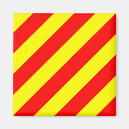 Imán Letra nautical Flag Alphabet Rótulo Y (Yankee)