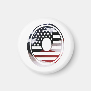 Imán Letra O monograma inicial USA