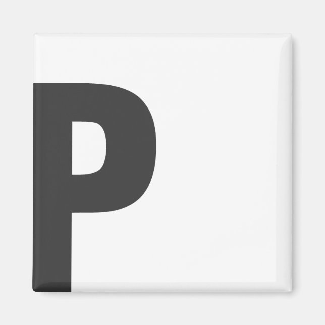 Imán letra “p " (Frente)