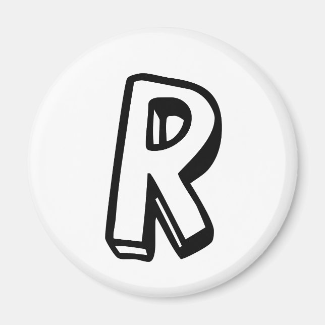 Imán Letra R (Frente)