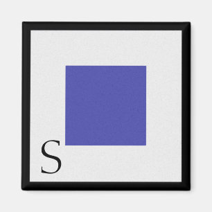 Imán Letra S del alfabeto magnético de la bandera náuti