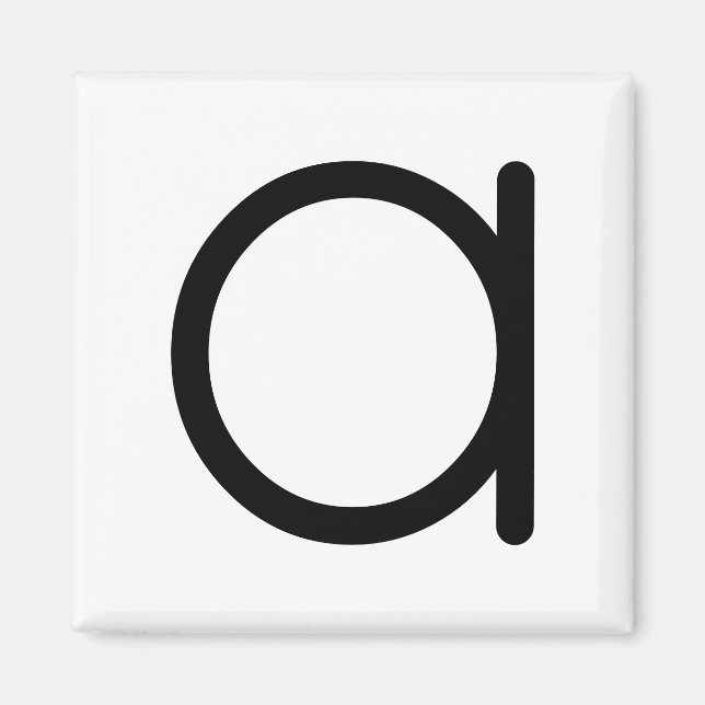 Imán Letra Título "a" Magnet (Frente)