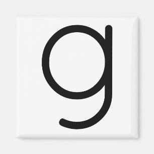 Imán Letra Título "g" Magnet
