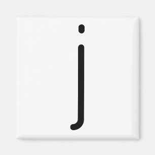 Imán Letra Título "j" Magnet