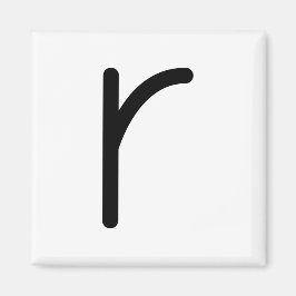 Imán Letra Título "r" Magnet