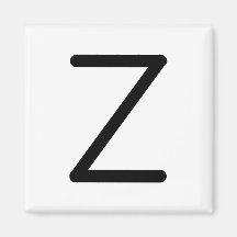 Letra Título "z" Magnet
